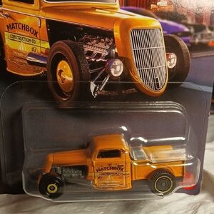 Matchbox Yellow Construction Pickup Toy Truck